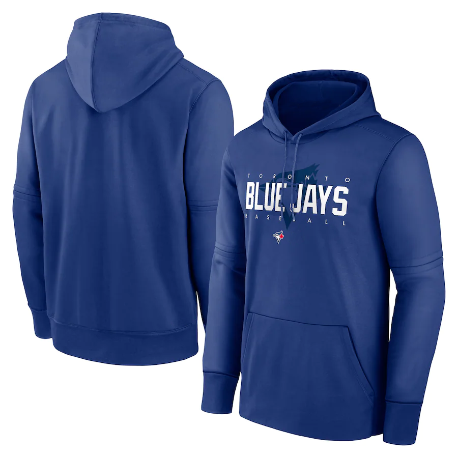 Men's Toronto Blue Jays Blue 2022 Therma Performance Pullover Hoodie